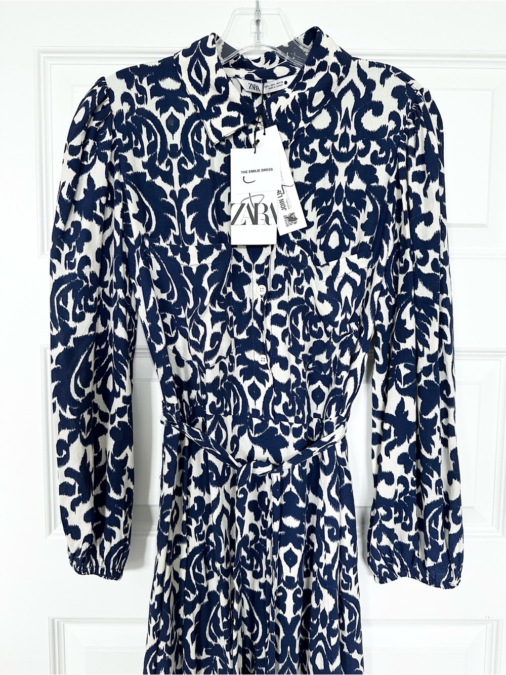 NWT Zara Emilie Midi Shirt Dress - Picture 5 of 11